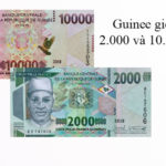 Guinea new 2,000- and 10,000-franc