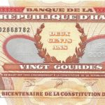Kỷ niệm 200 năm Hiến pháp Haiti ban hành với tờ 20 Gourdes năm 2001